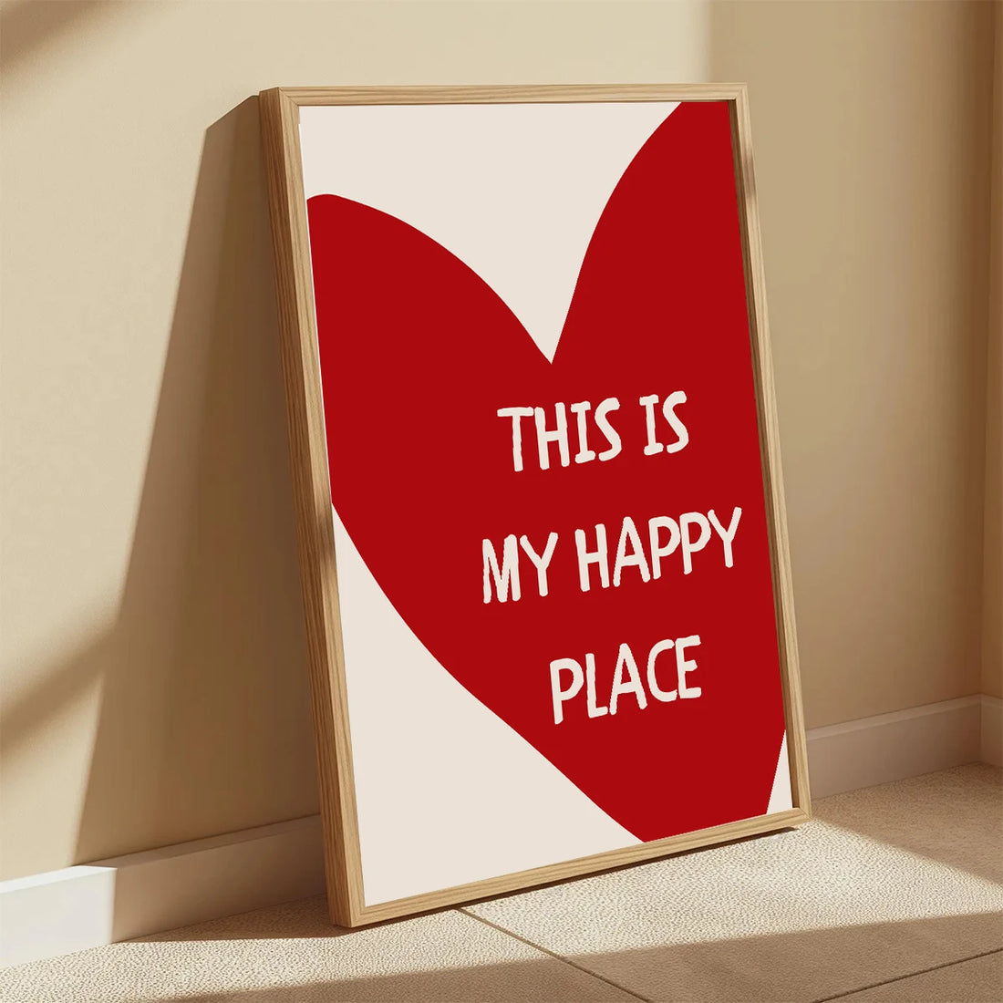 This Is My Happy Place Framed Canvas