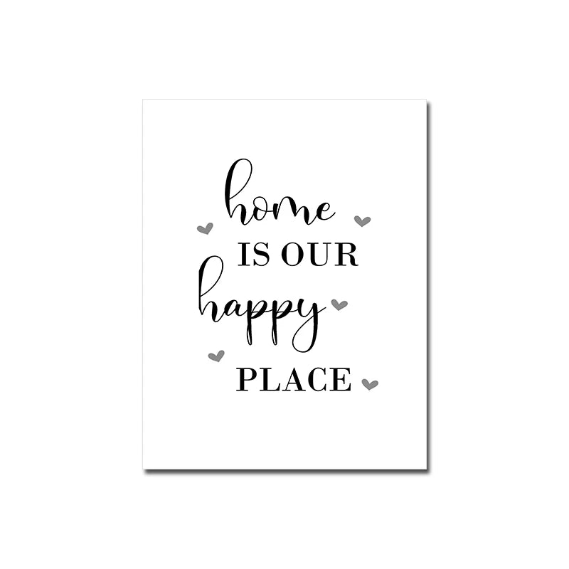 Happy Family Love Quote Canvas