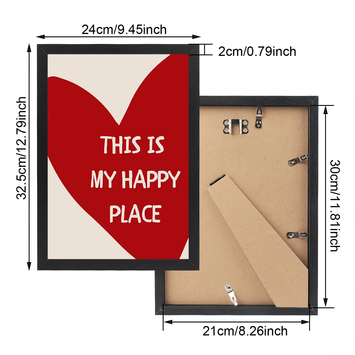 This Is My Happy Place Framed Canvas