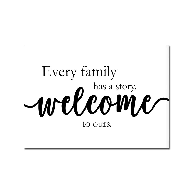 Happy Family Love Quote Canvas