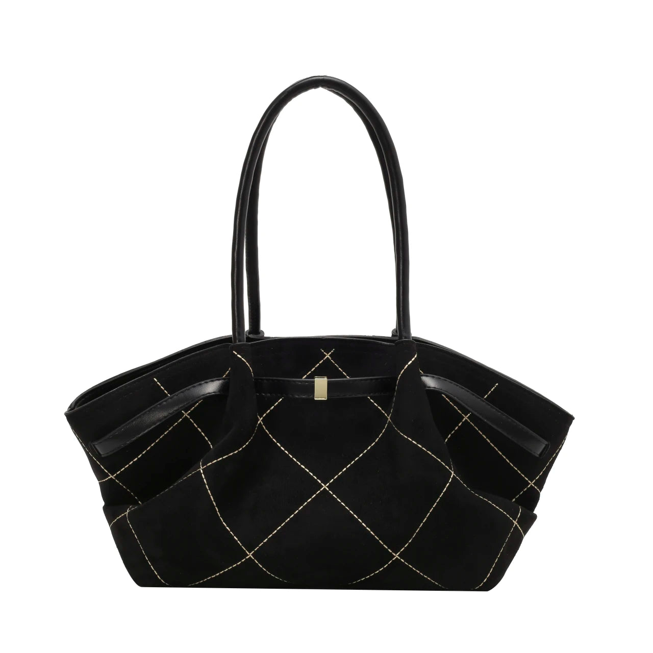 Faux Suede Shoulder Bag