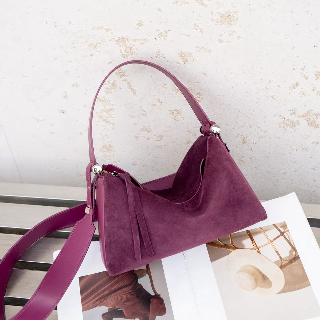 Wide Strap Shoulder Crossbody Bag