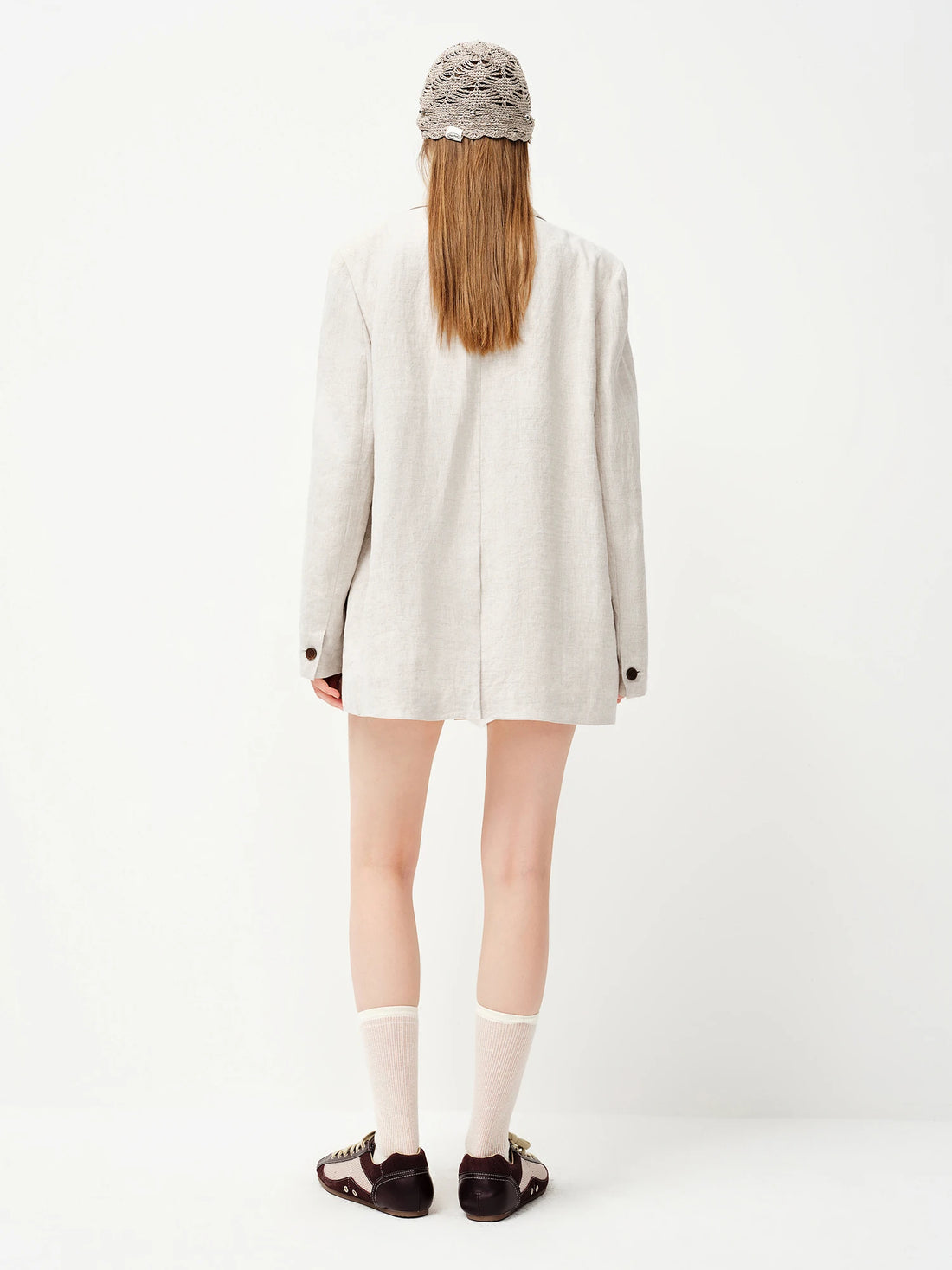 FSLE 2026 Relaxed Fit 100% Linen Unstructured Blazer