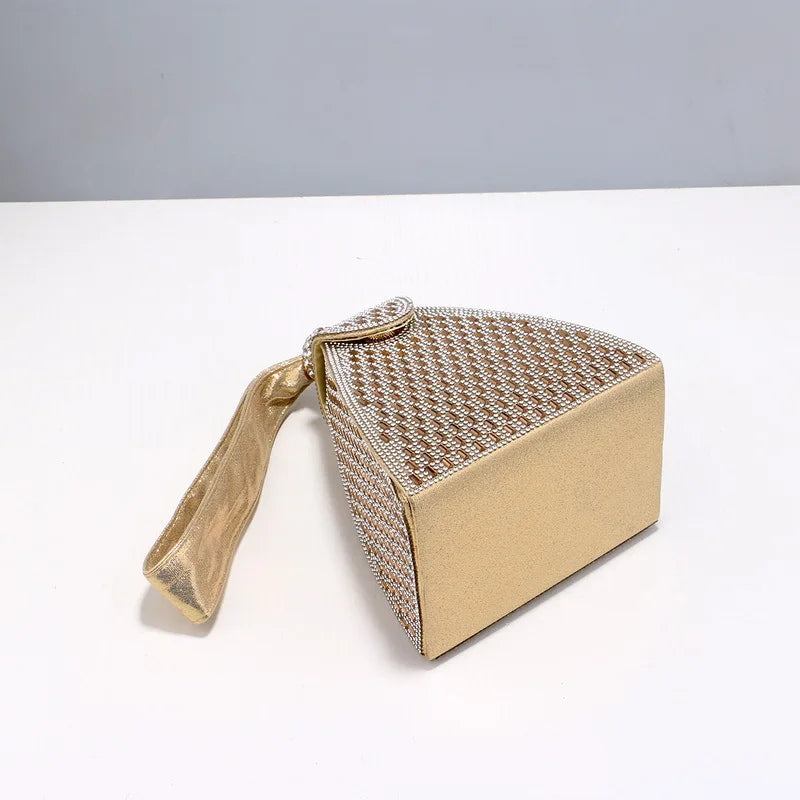 Crystal Bucket Clutch Bag