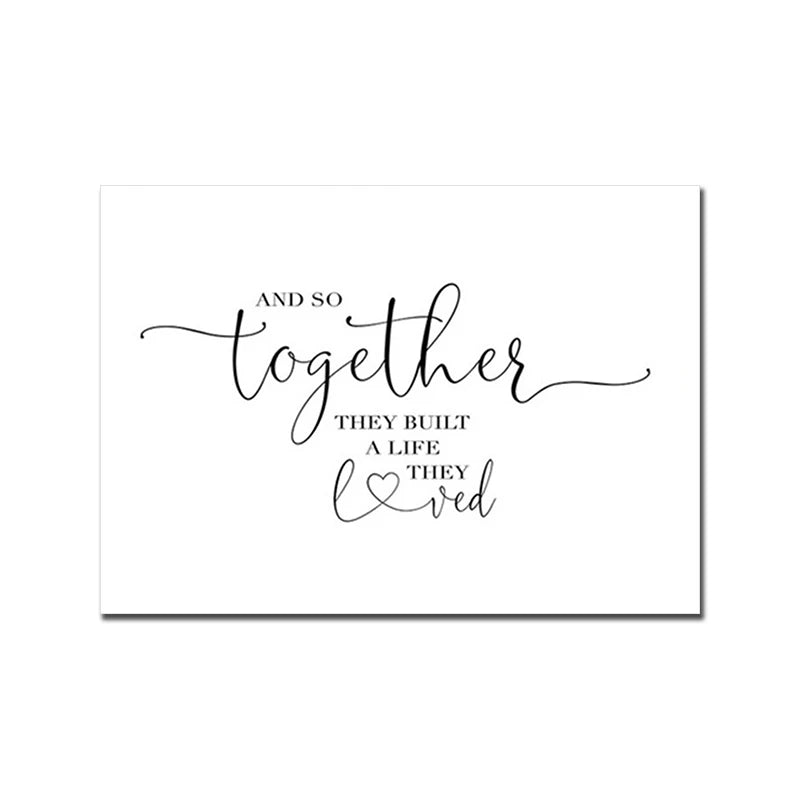 Happy Family Love Quote Canvas