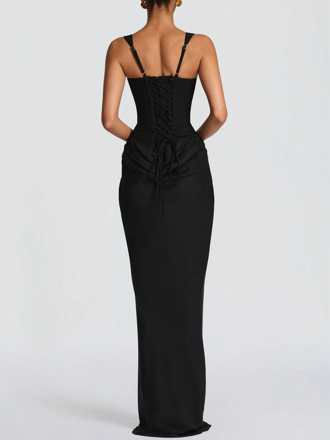 Cornelia Lace-Up Maxi Dress