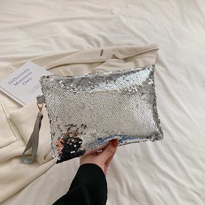 Sequined Bling Envelope Clutch