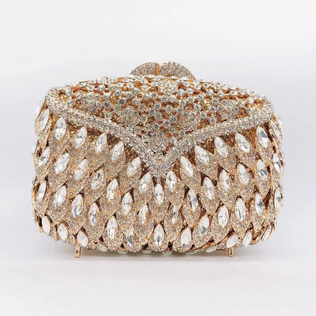 Rhinestone Hollow Clutch Bag
