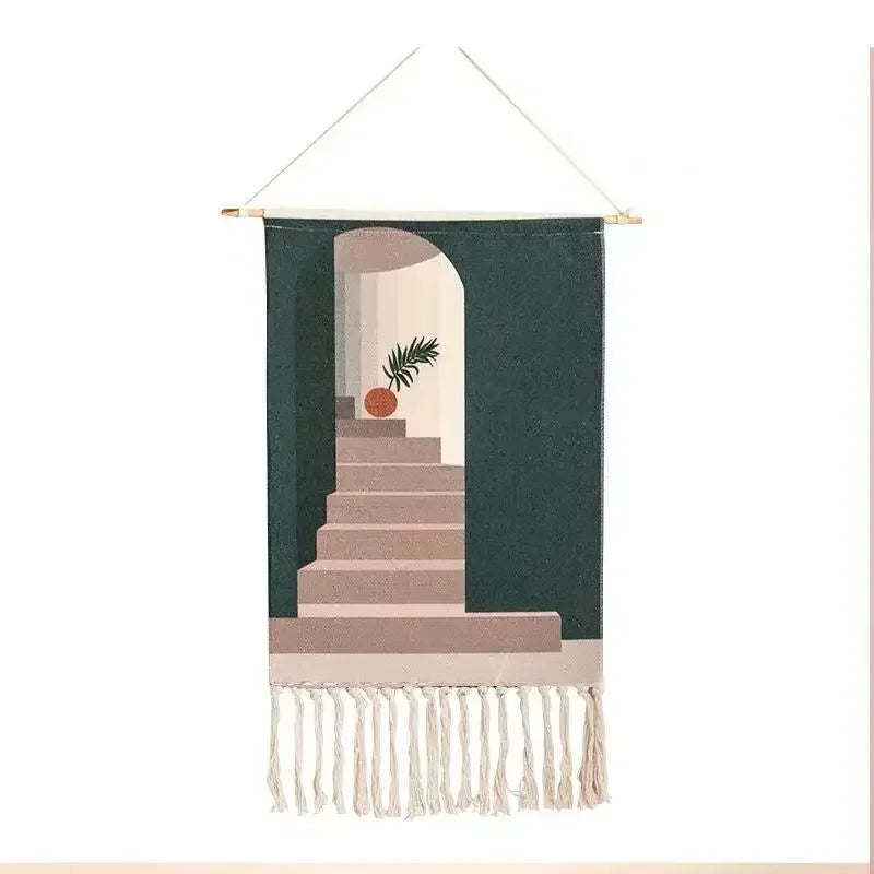 Nordic Handmade Tassel Macrame Wall Tapestry