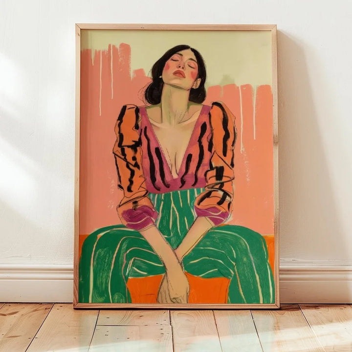 Empowered Woman Abstract Canvas Poster