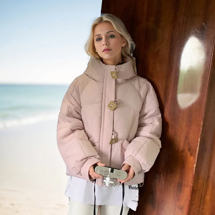 Hooded Cotton Padded Winter Jacket