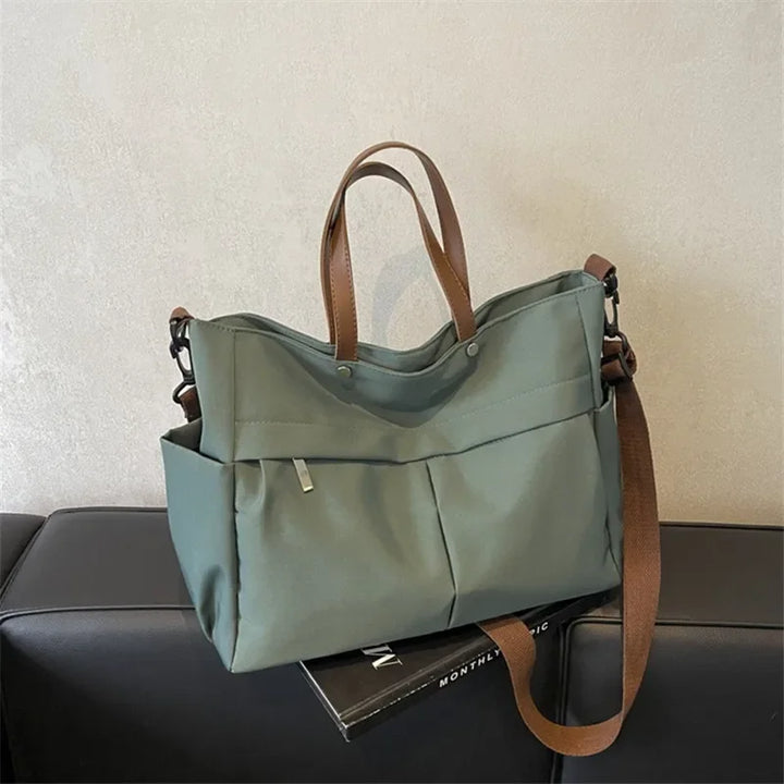 Spacious Nylon Tote Bag