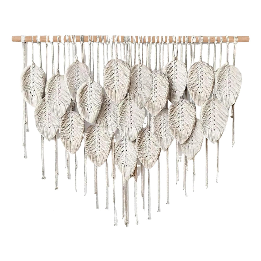 Large Handmade Boho Leaf Macrame Wall Tapestry