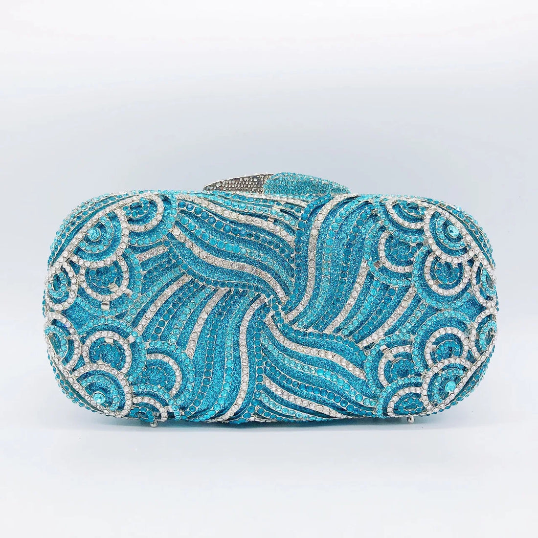 Rhinestone Hollow Clutch Bag