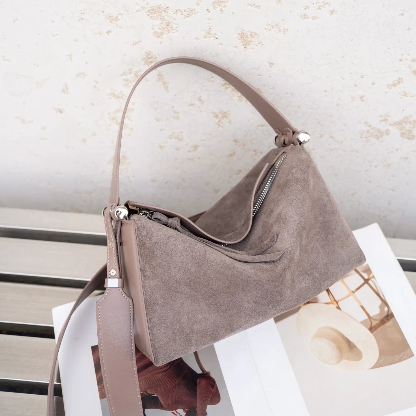 Wide Strap Shoulder Crossbody Bag