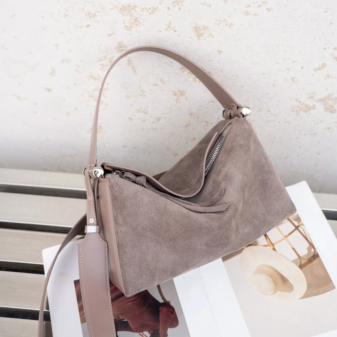 Wide Strap Shoulder Crossbody Bag
