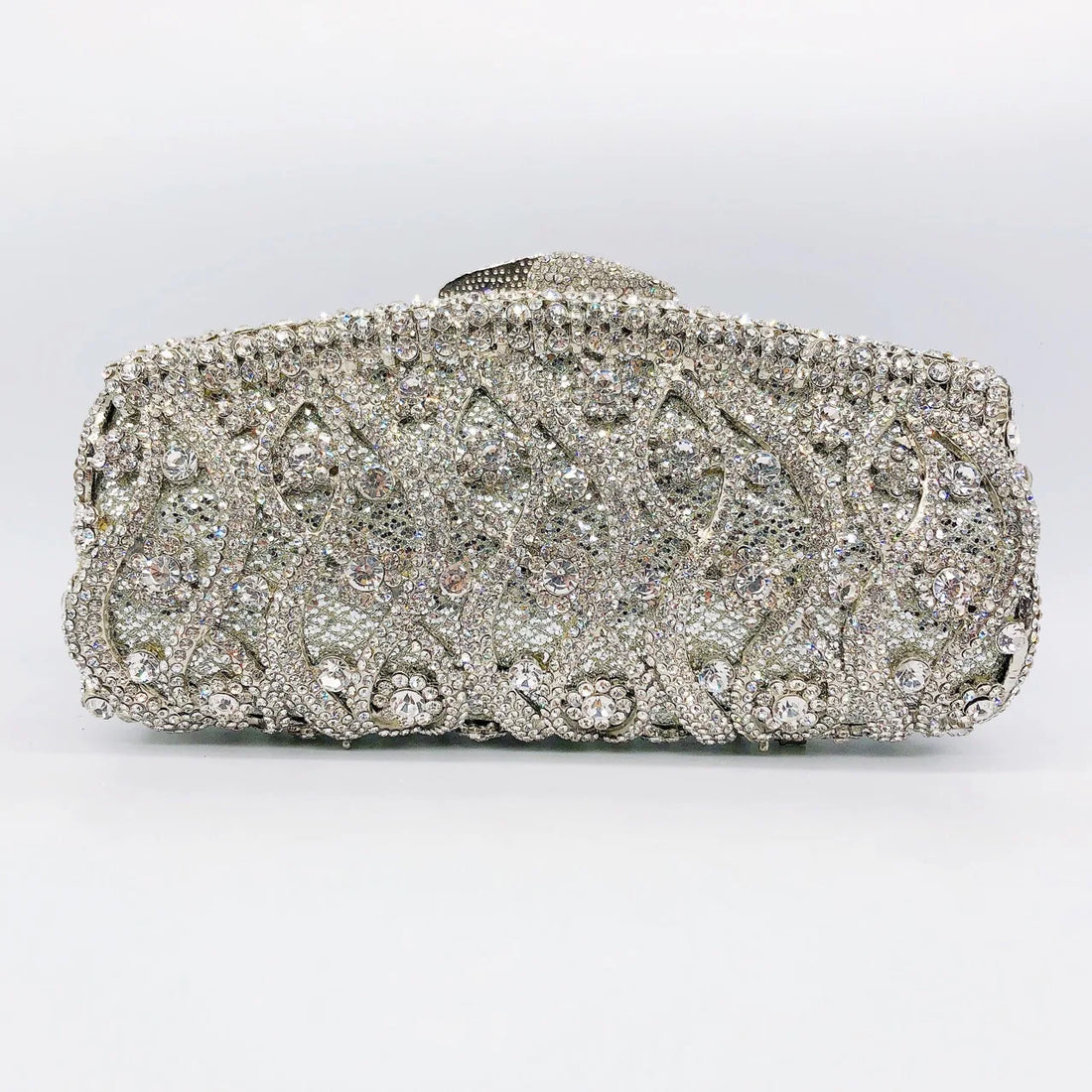 Rhinestone Hollow Clutch Bag