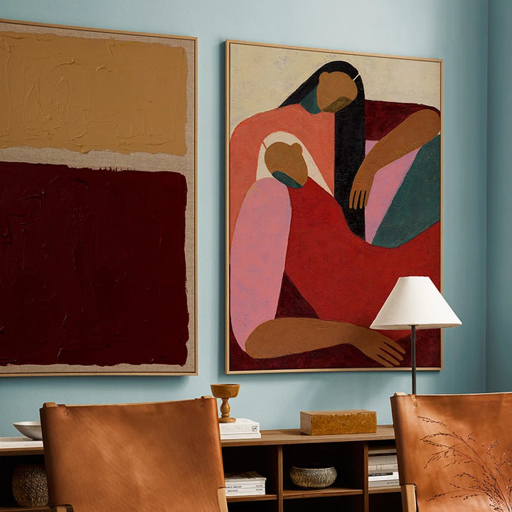 Reds Gallery Wall Abstract Figure Canvas Art