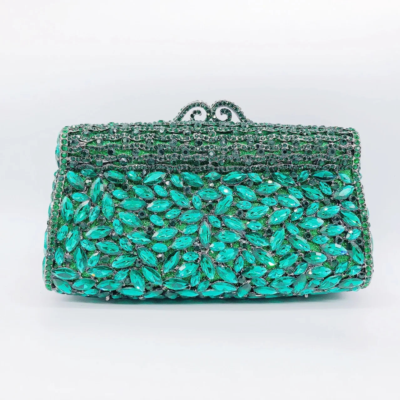 Rhinestone Hollow Clutch Bag