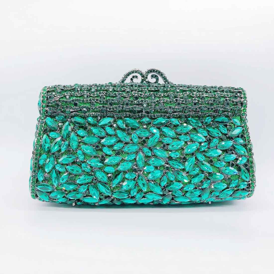 Rhinestone Hollow Clutch Bag