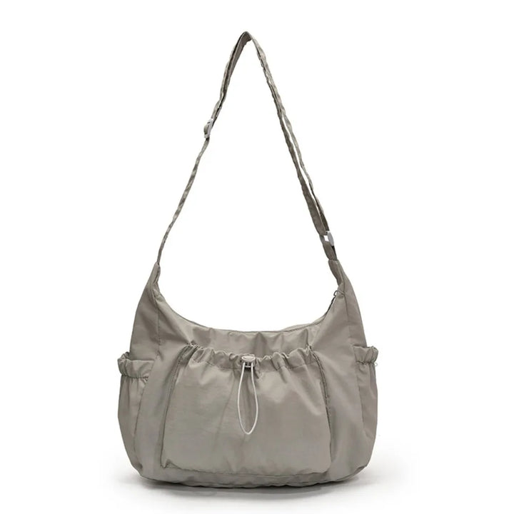 Korean Style Nylon Pleated Crossbody Bag