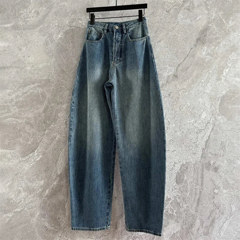 Women’s High Waist Slim Straight Jeans