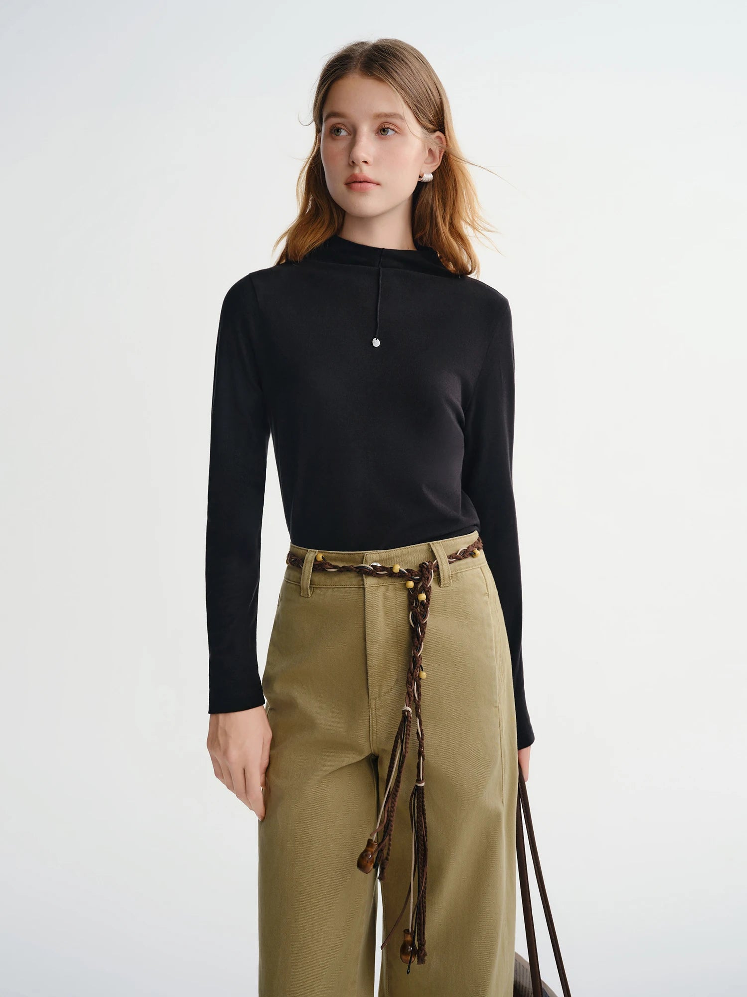 Women’s Turtleneck Soft Basic Layering Top