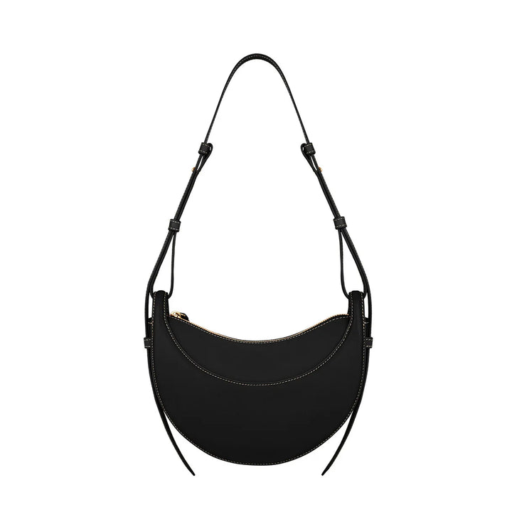 Women Crescent Leather Crossbody Bag