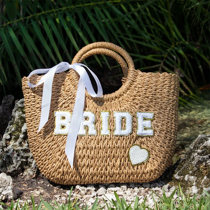 Bride Straw Tote