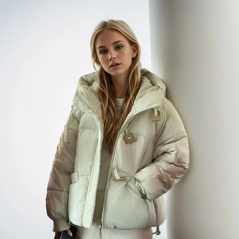Hooded Cotton Padded Winter Jacket