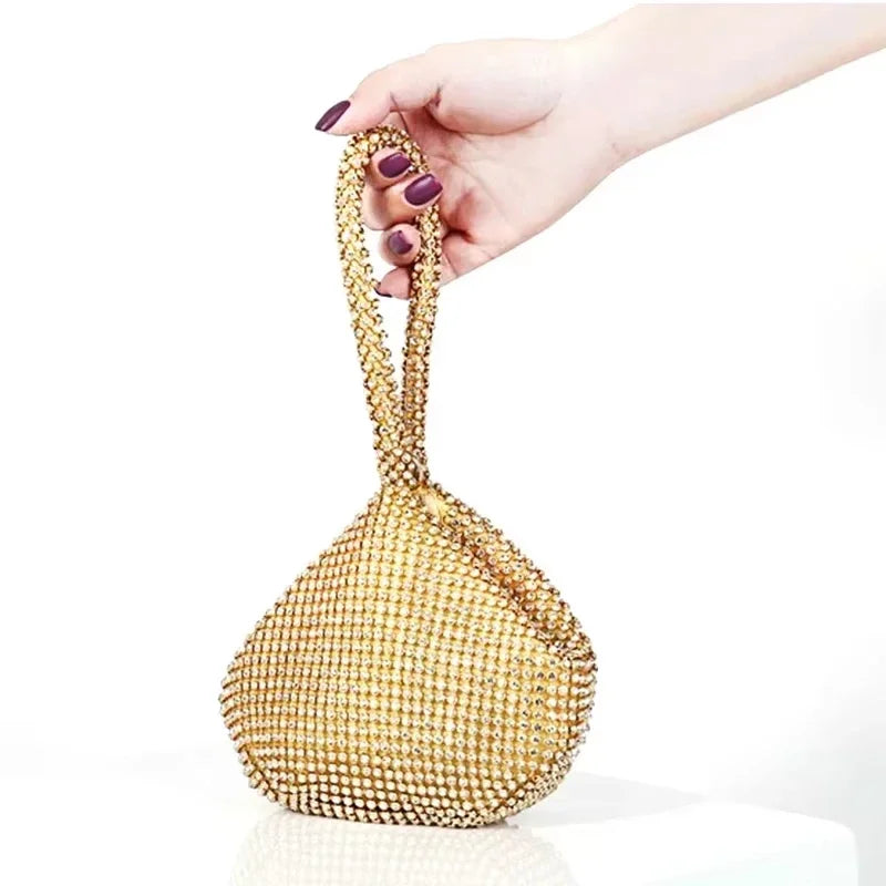 Luxury Rhinestone Evening Clutch Bag