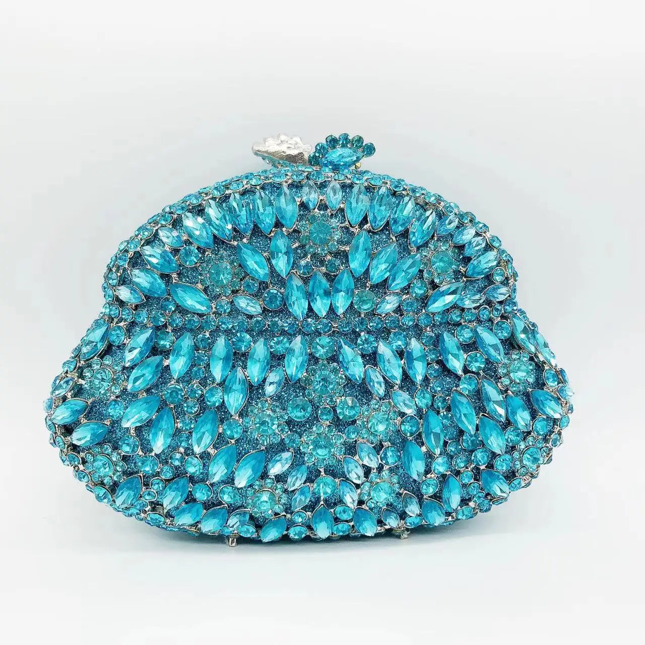 Rhinestone Hollow Clutch Bag