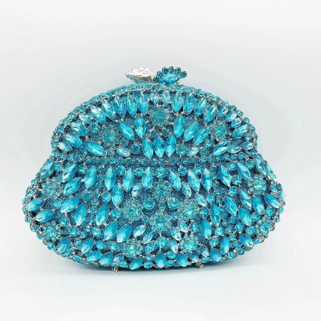 Rhinestone Hollow Clutch Bag