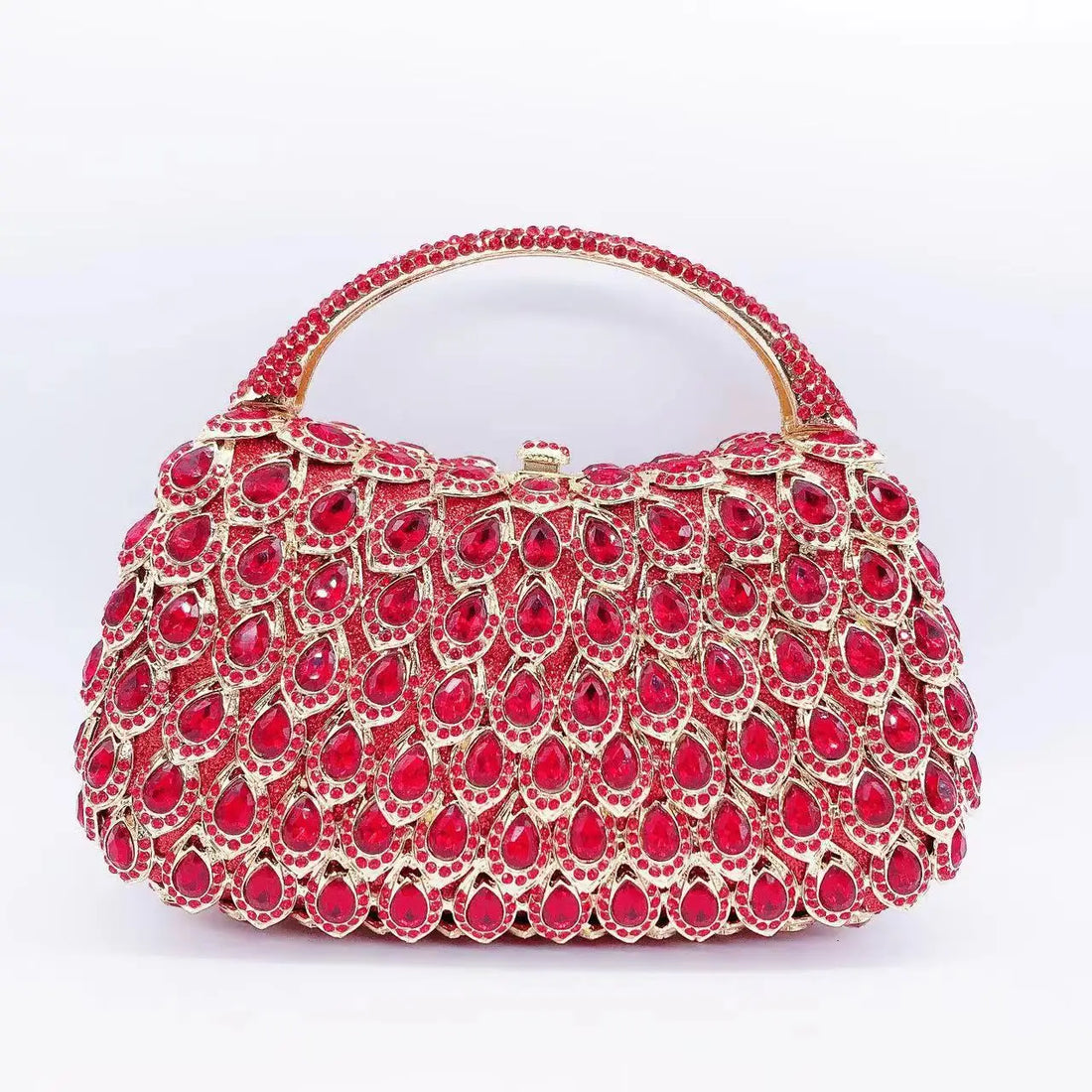 Rhinestone Hollow Clutch Bag