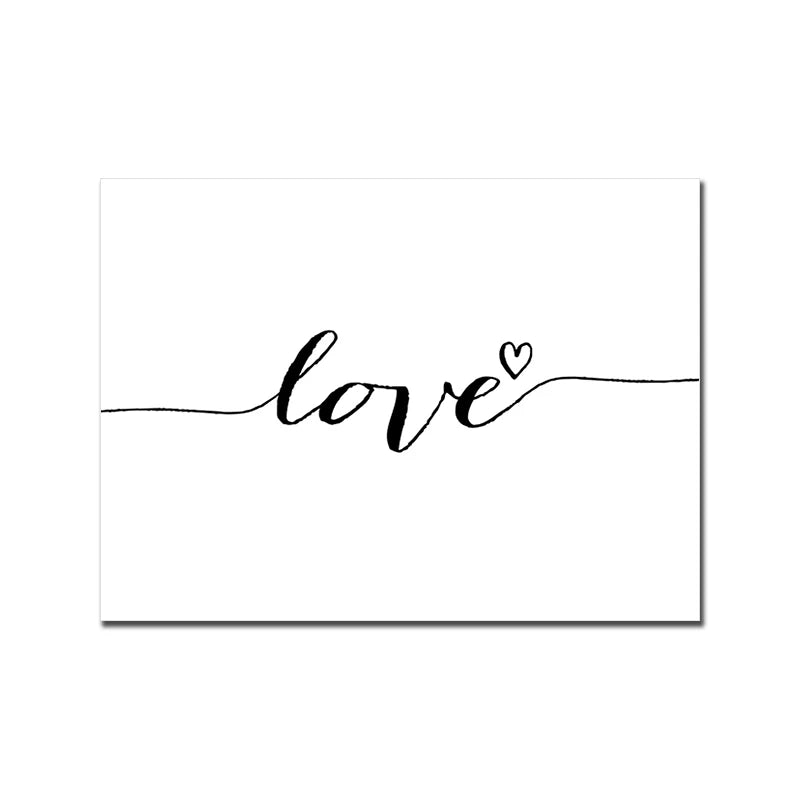 Happy Family Love Quote Canvas