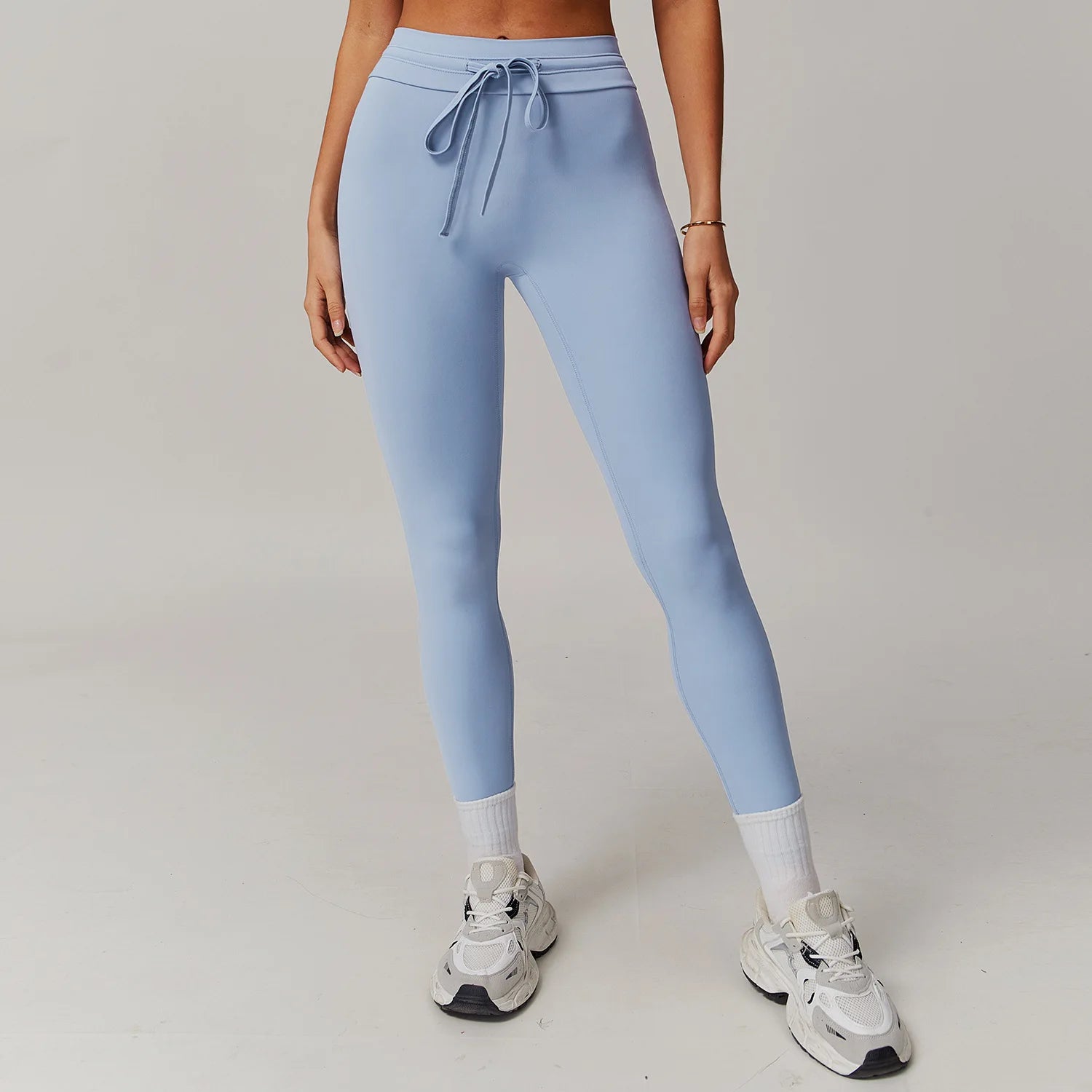 Women’s High Waist Drawstring Yoga Leggings