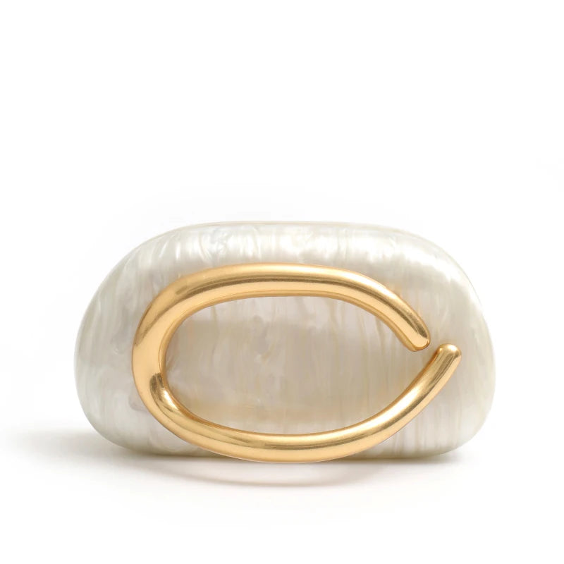 Luxury Acrylic Hard Case Evening Clutch
