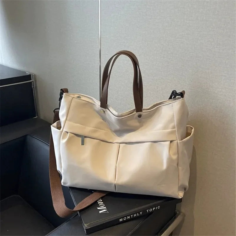 Spacious Nylon Tote Bag