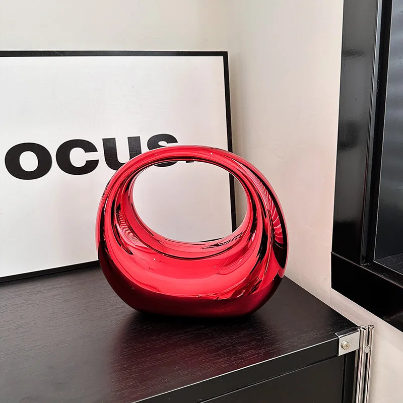 MOODS Golden Acrylic Evening Clutch