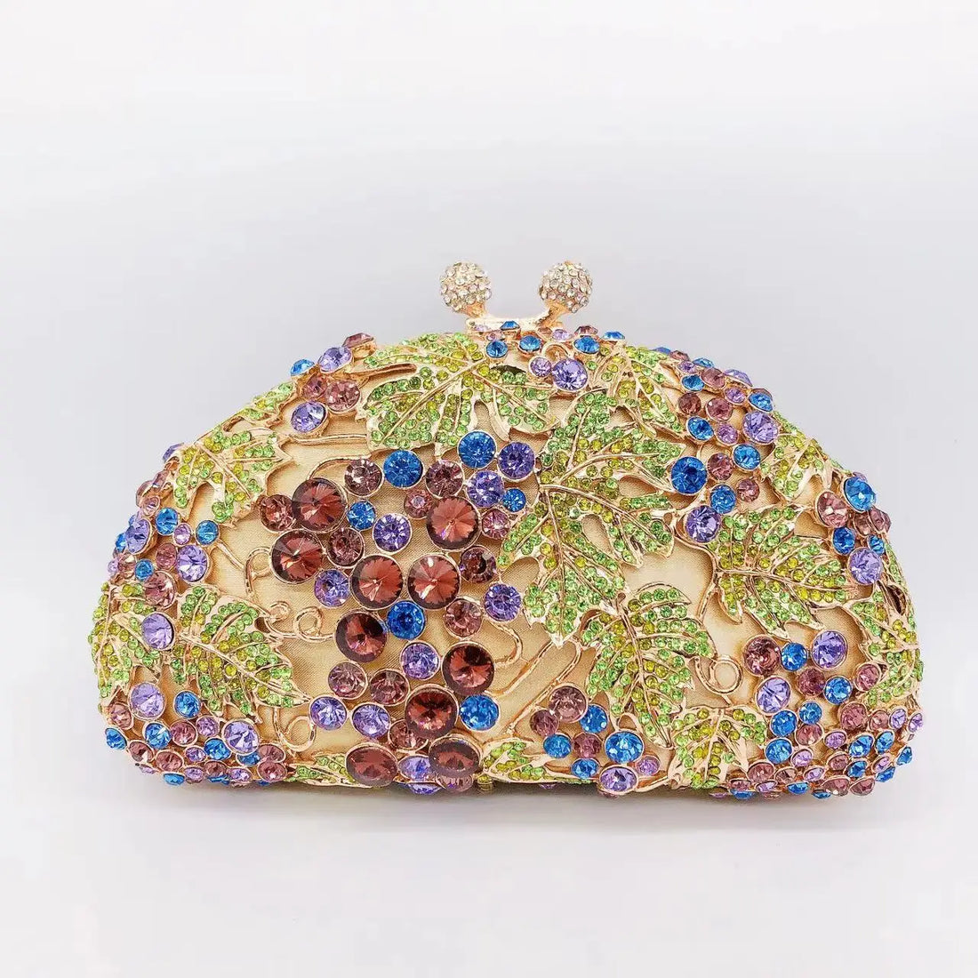 Rhinestone Hollow Clutch Bag