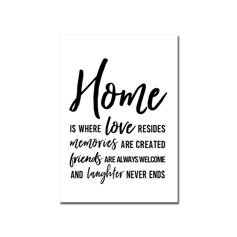 Happy Family Love Quote Canvas