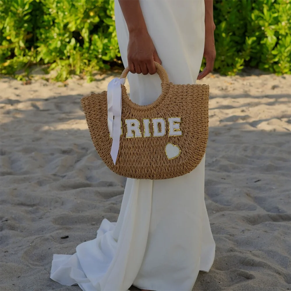 Bride Straw Tote