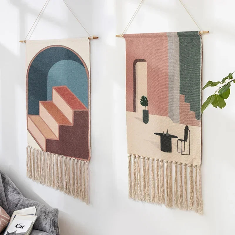 Nordic Handmade Tassel Macrame Wall Tapestry