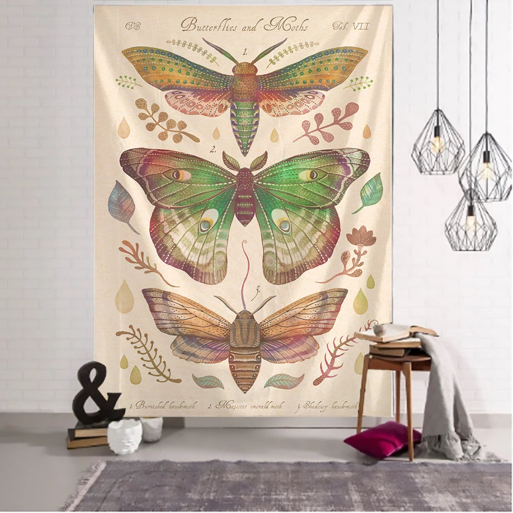 Mushroom Sun Moon Stars Psychedelic Tapestry