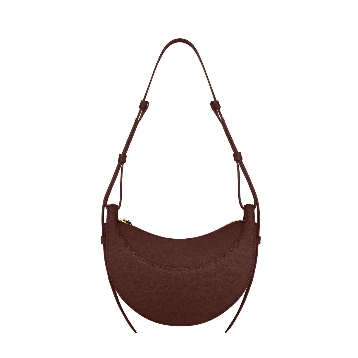 Women Crescent Leather Crossbody Bag