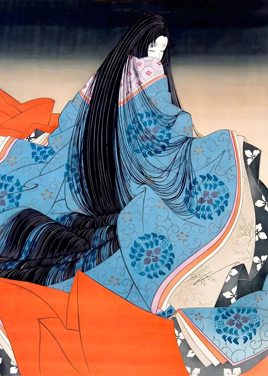 Japanese Vintage Geisha Ukiyo-e Canvas Poster