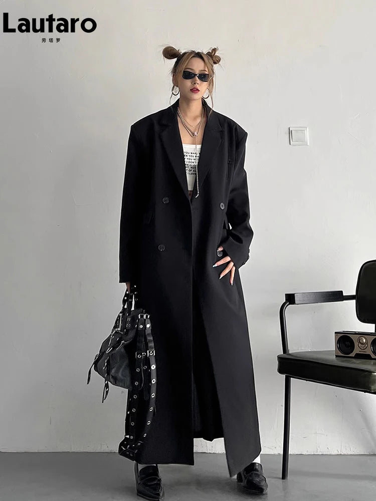 Lautaro Double Breasted Long Trench Coat