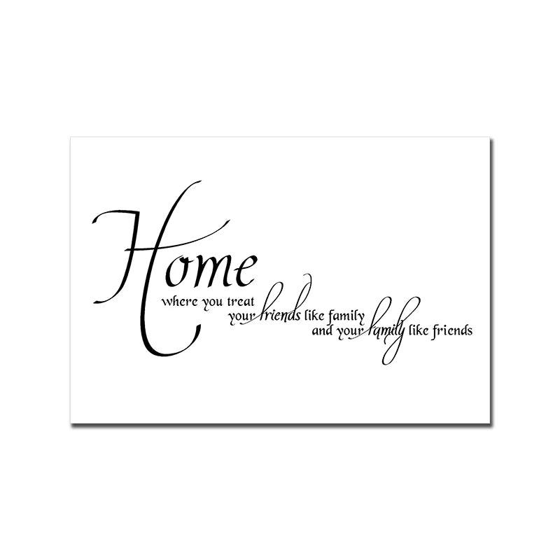 Happy Family Love Quote Canvas