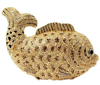 Rhinestone Hollow Clutch Bag