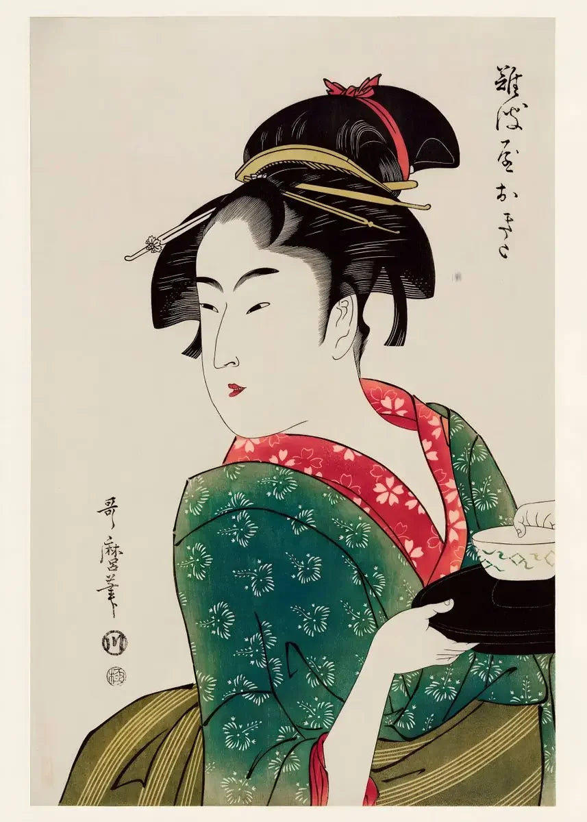 Japanese Vintage Geisha Ukiyo-e Canvas Poster